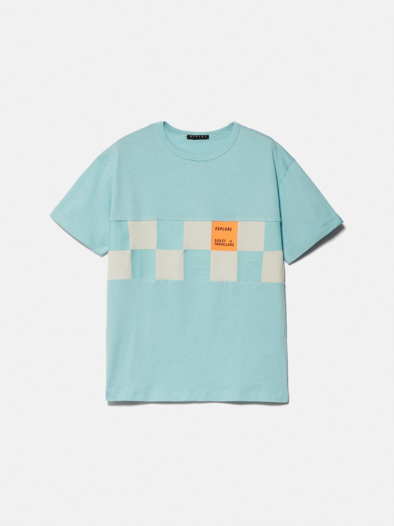 Oversized T-Shirt With Neon Details - 01