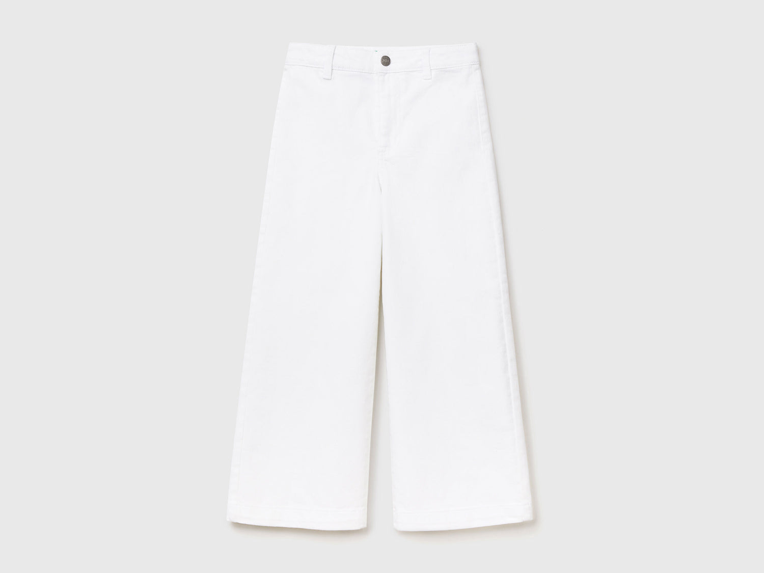 Palazzo Trousers In Stretch Cotton - 01