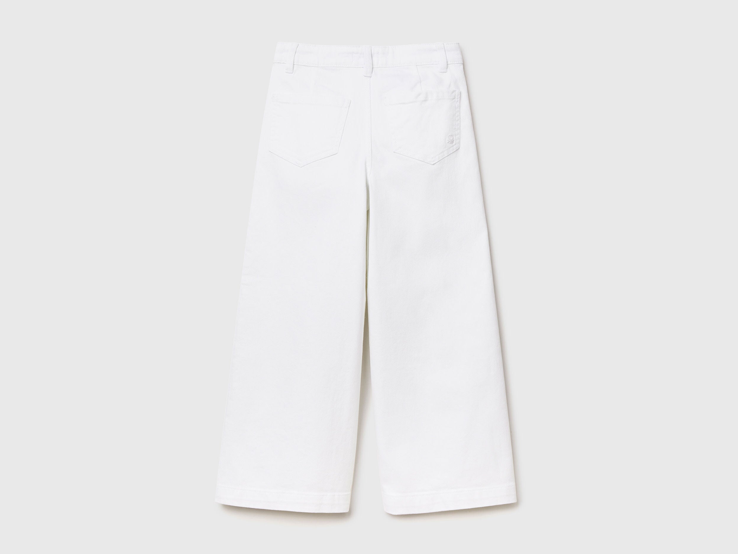 Palazzo Trousers In Stretch Cotton - 02
