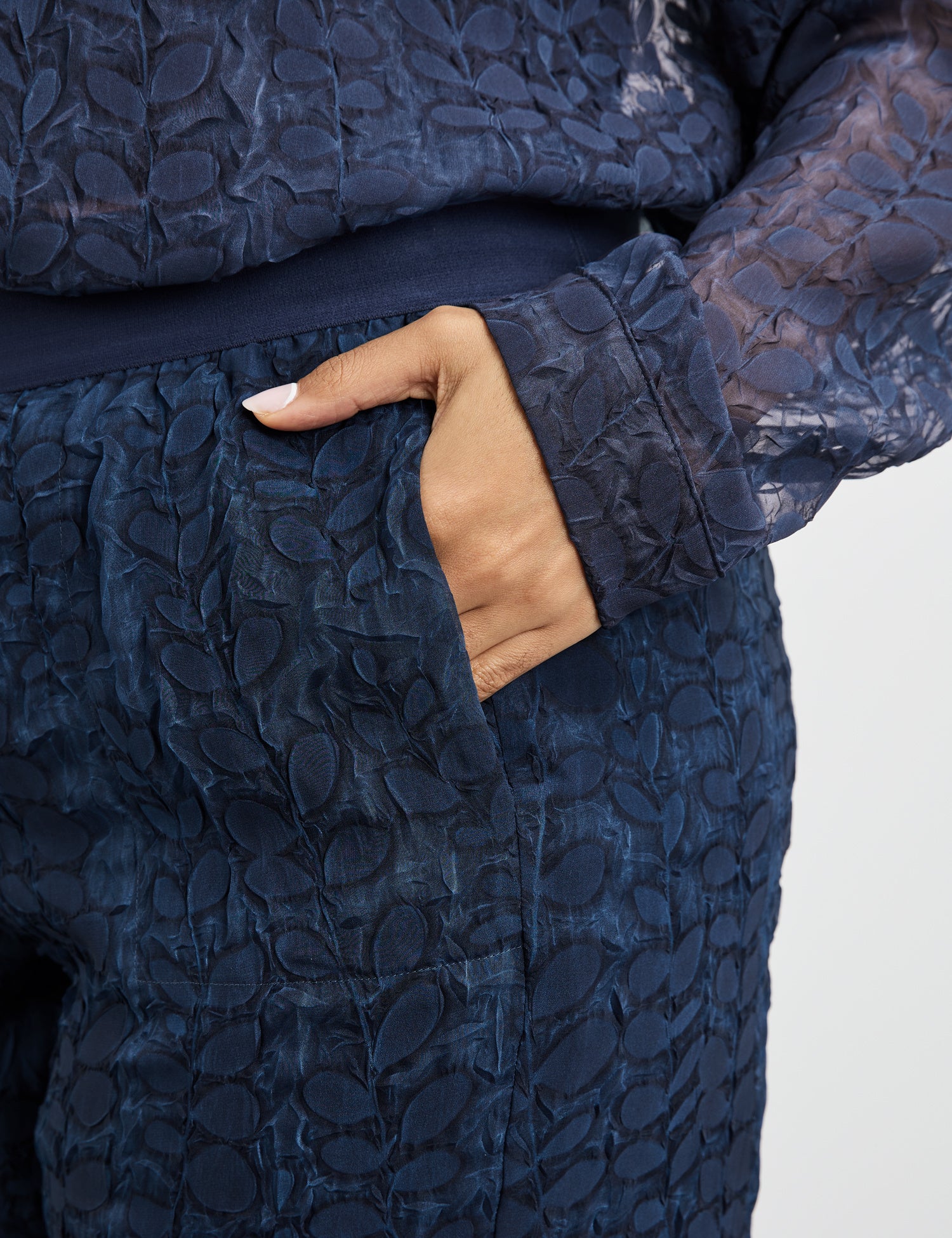 Palazzo Trousers Made Of Semi-Sheer Fabric, Carlotta