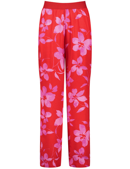 Palazzo Trousers With A Floral Print, Carlotta