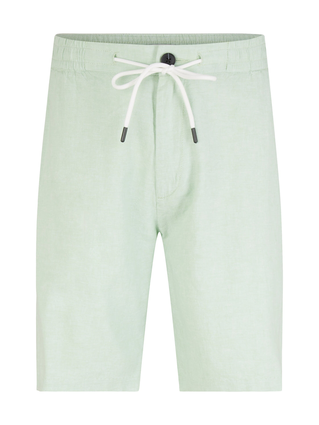 Pale Green Chino Shorts With Drawstring