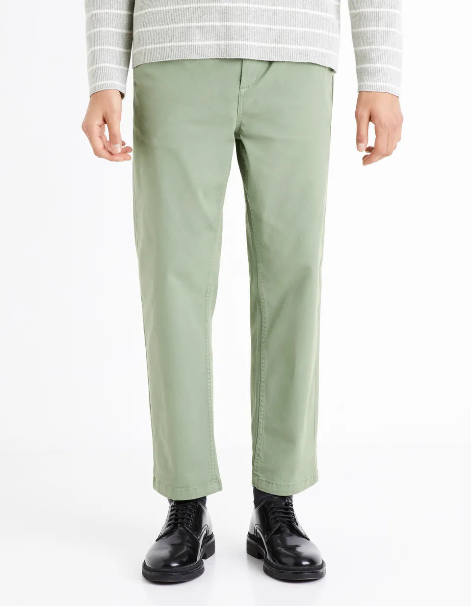 Pantalon Chino Relax - Vert - 02