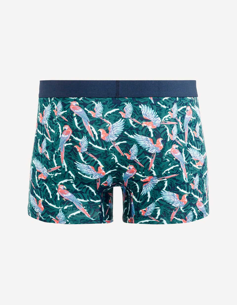 Parrot Stretch Cotton Boxers - Navy - 02