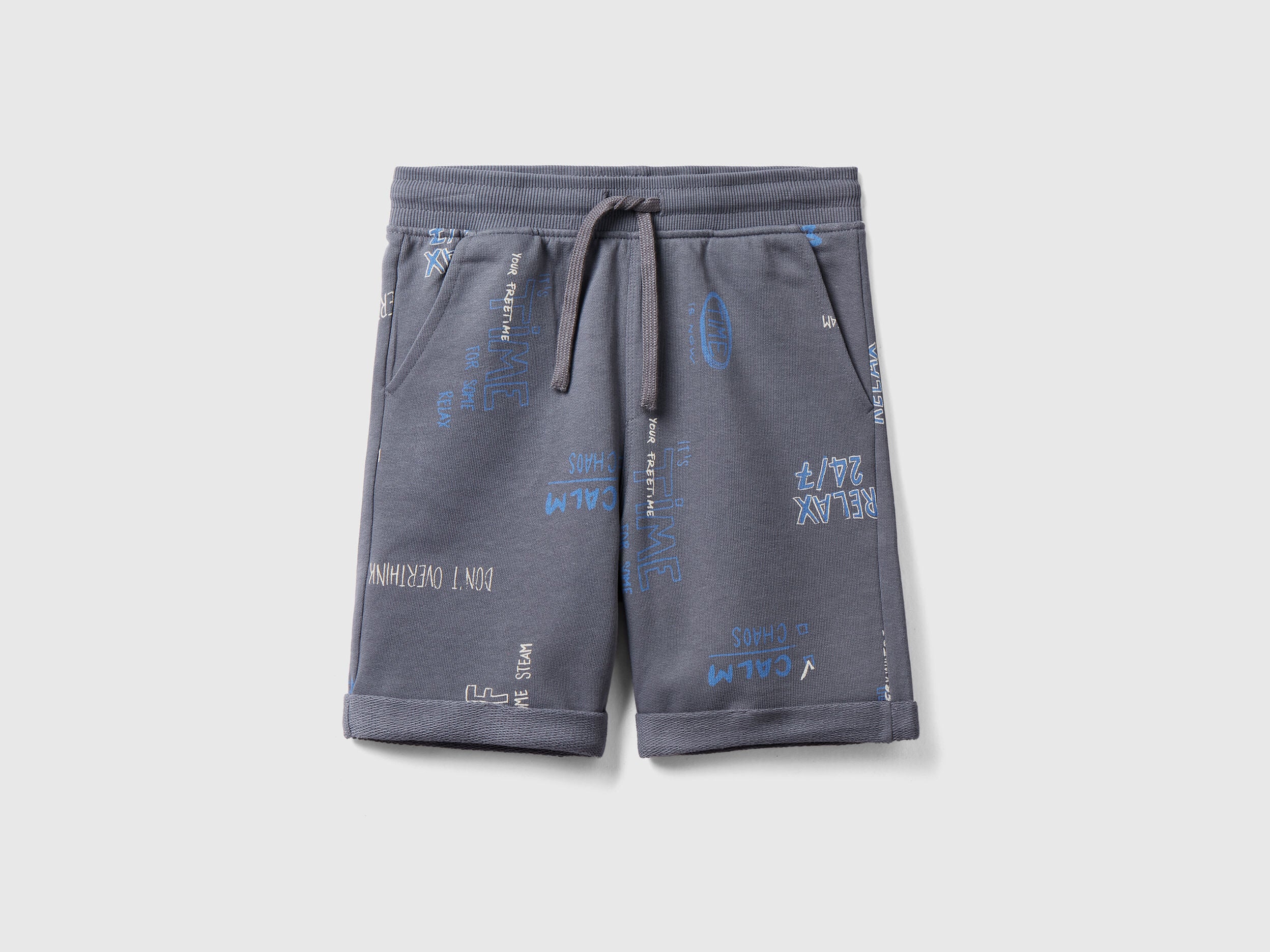 Patterned Sweat Bermudas - 01