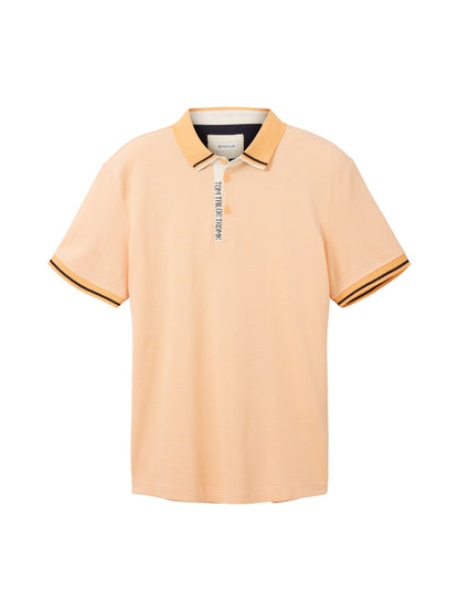Peach Orange Short Sleeve Polo Shirt