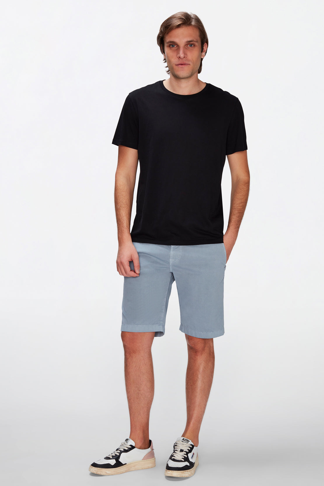Perfect Chino Shorts Airweft Twill Cold Gin - BEVAVA