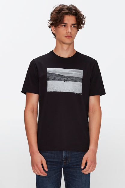 Photographic Tee Cotton Black