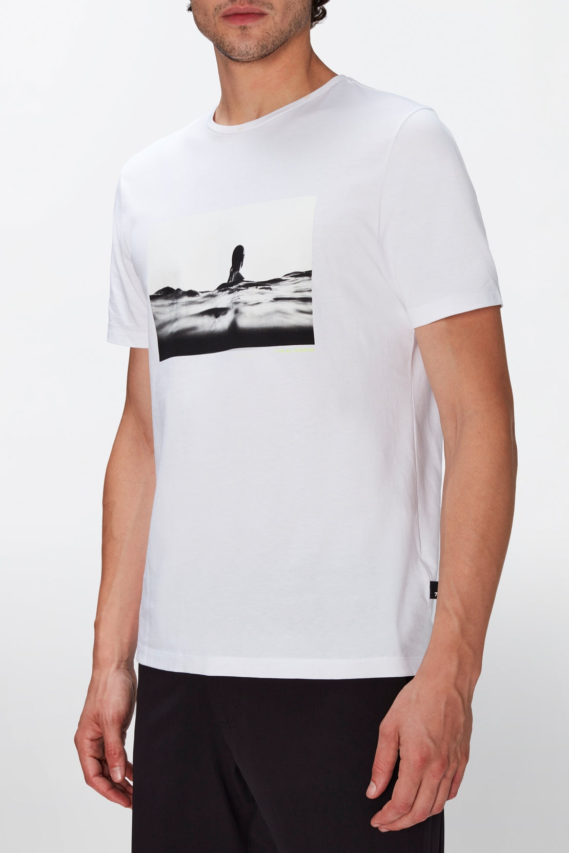 Photographic Tee Cotton Water White