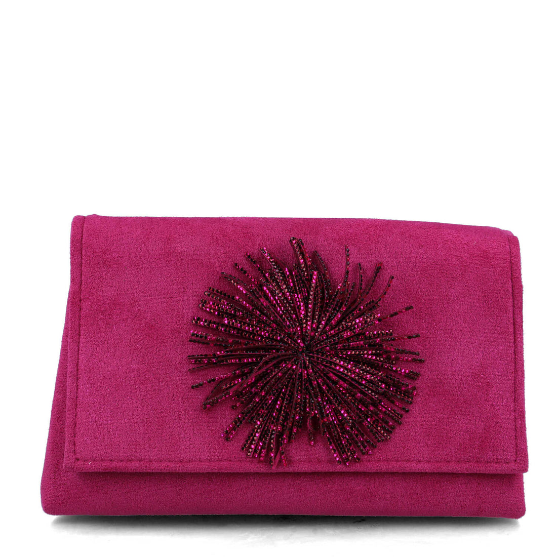 Pink Embellished Clutch Bag