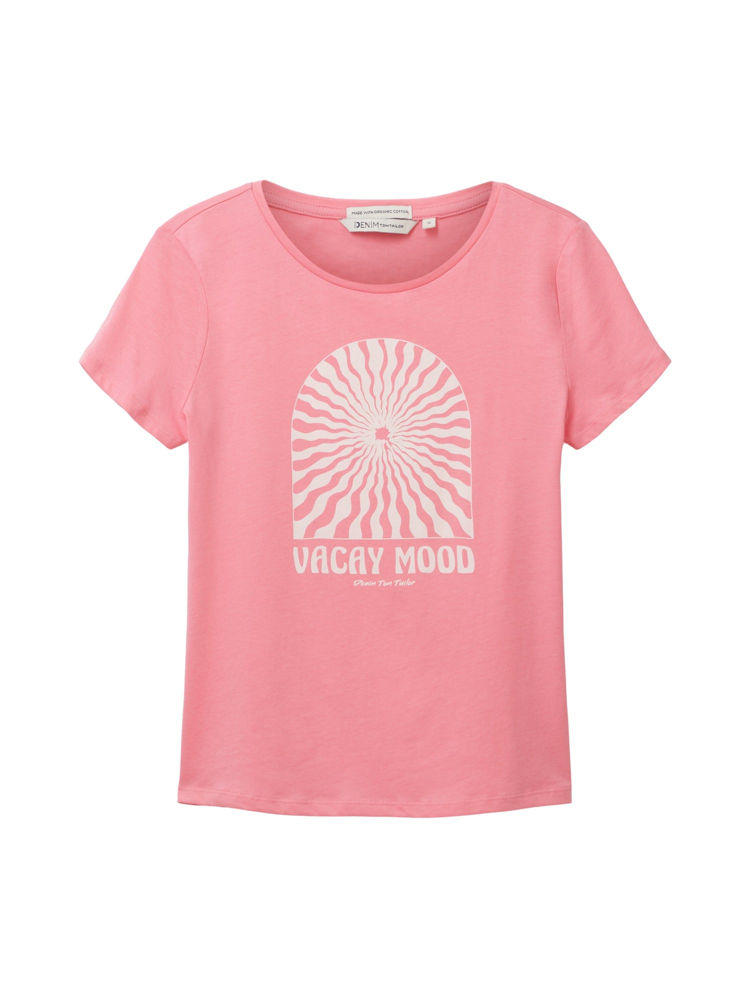 Pink Short Sleeve Round Neck Graphic T-Shirt