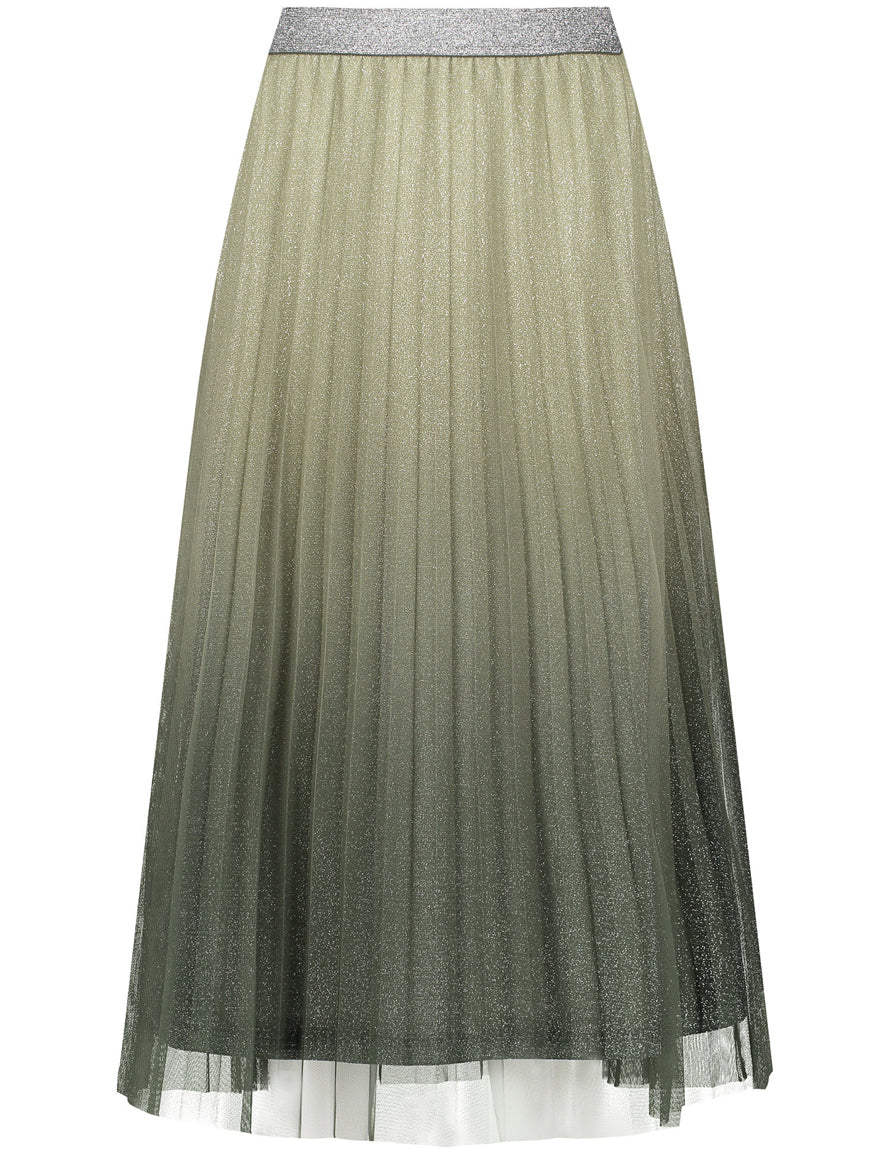 Pleated Skirt With A Glitter Effect