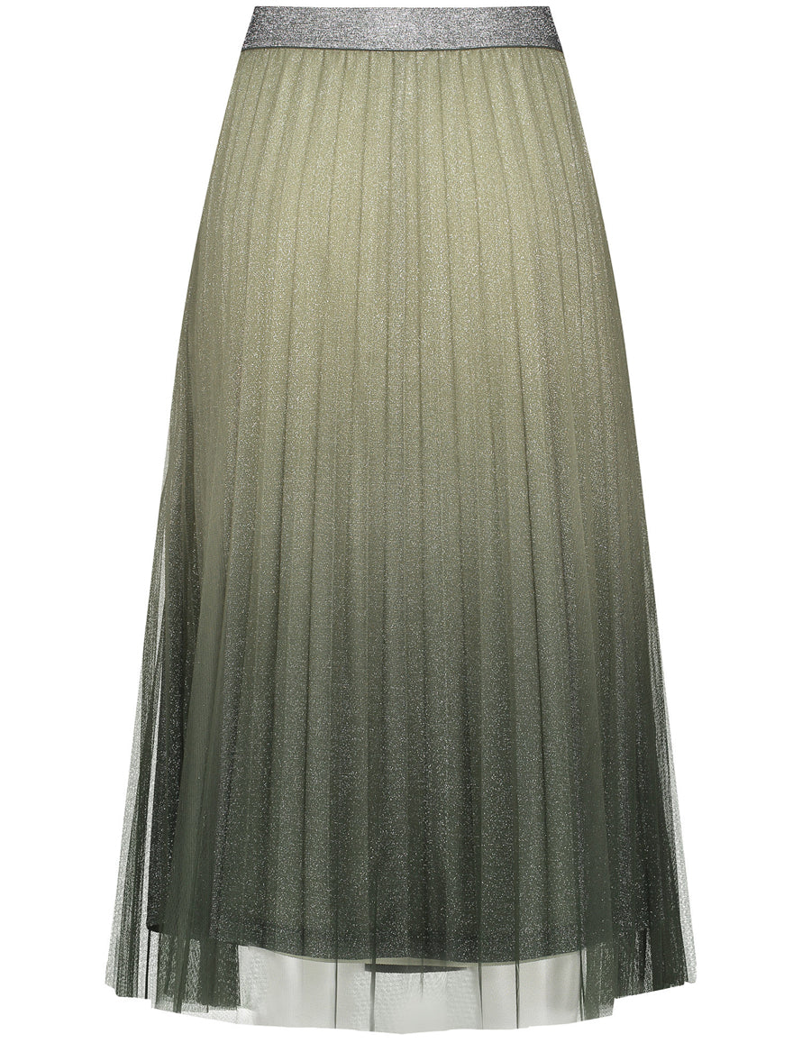 Pleated Skirt With A Glitter Effect