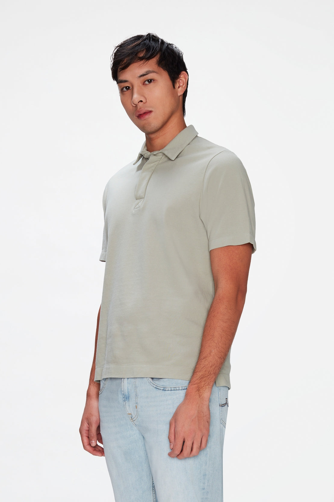 Polo Piquet Pewter Green