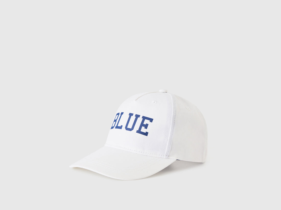 Printed Baseball Cap With Visor And Print