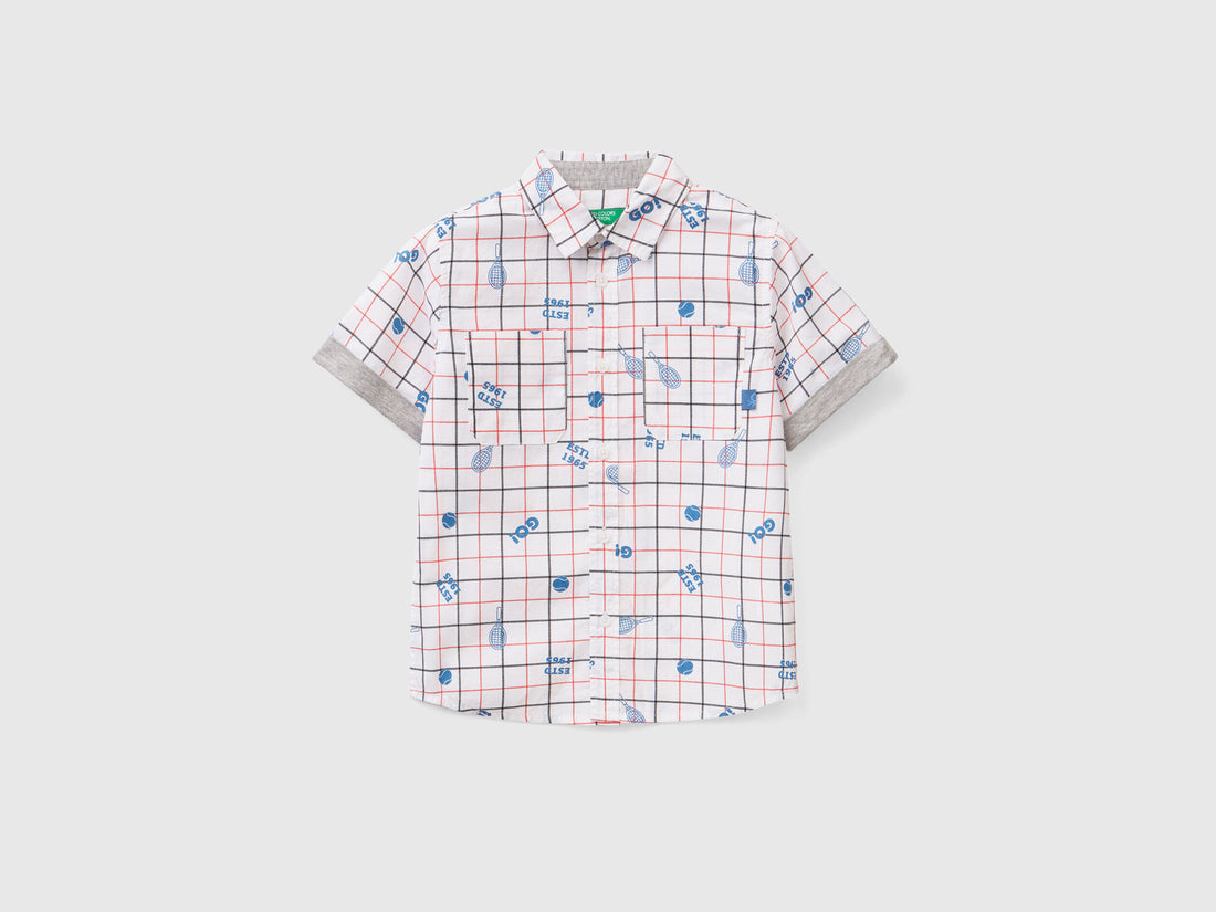 Printed Short Sleeve Shirt - 01