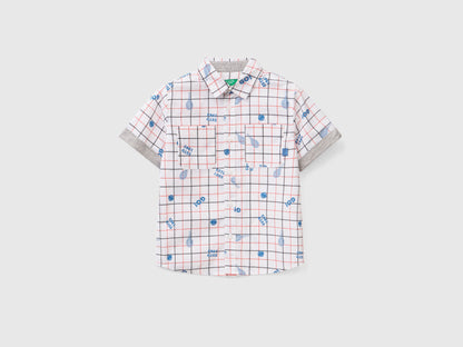 Printed Short Sleeve Shirt - 01