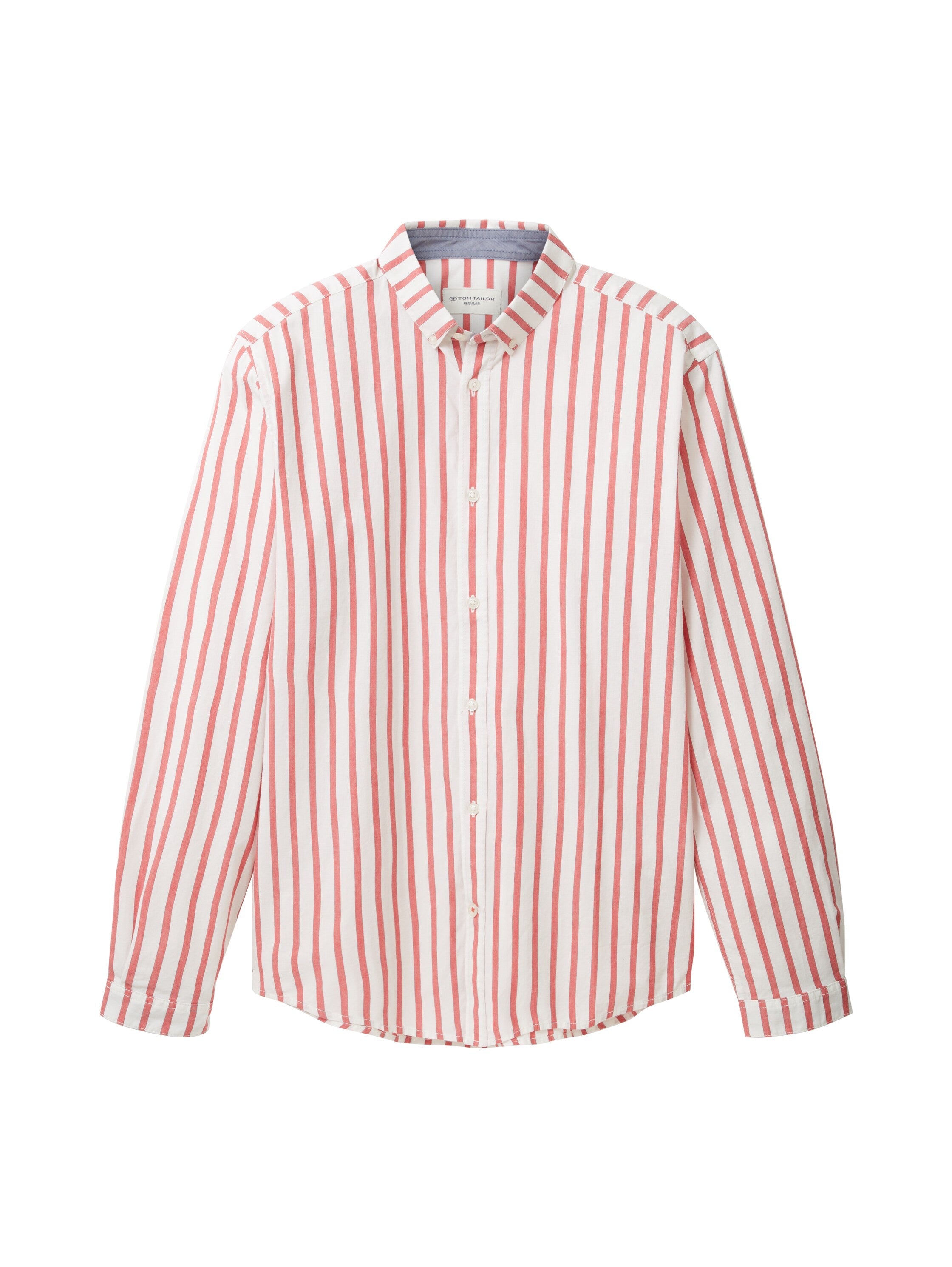 Red Long Sleeve Striped Shirt Tom Tailor