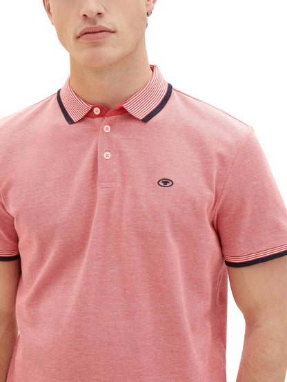Red Short Sleeve Polo Shirt Tom Tailor