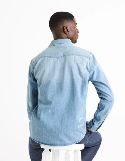 Regular Denim Shirt - Brut - 02