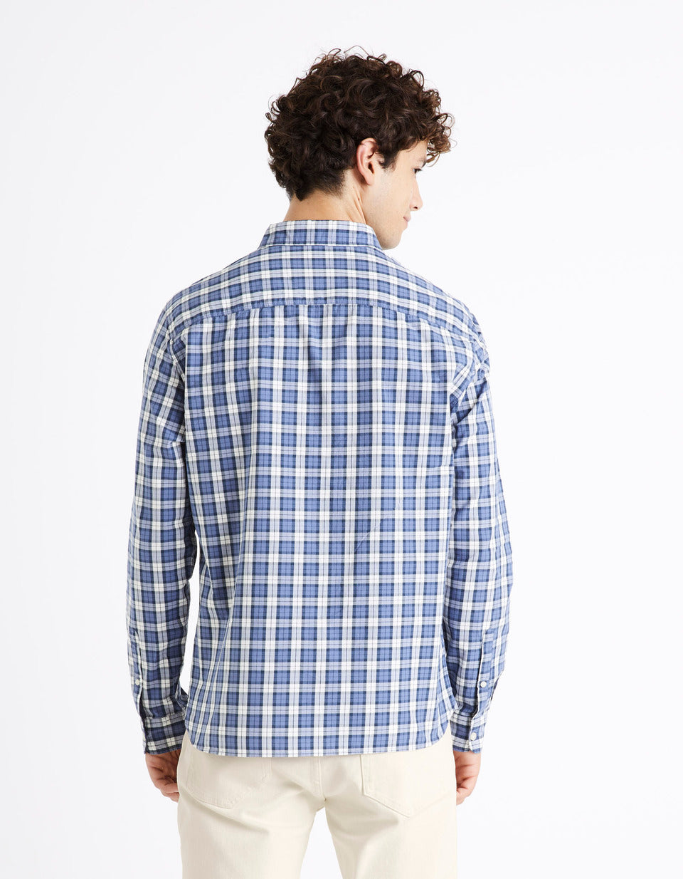 Regular-Fit 100% Cotton Oxford Shirt - Blue - 02