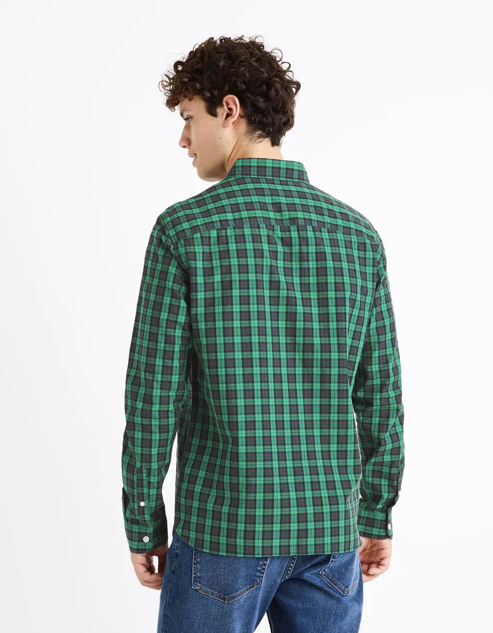 Regular-Fit 100% Cotton Oxford Shirt - Green - 02