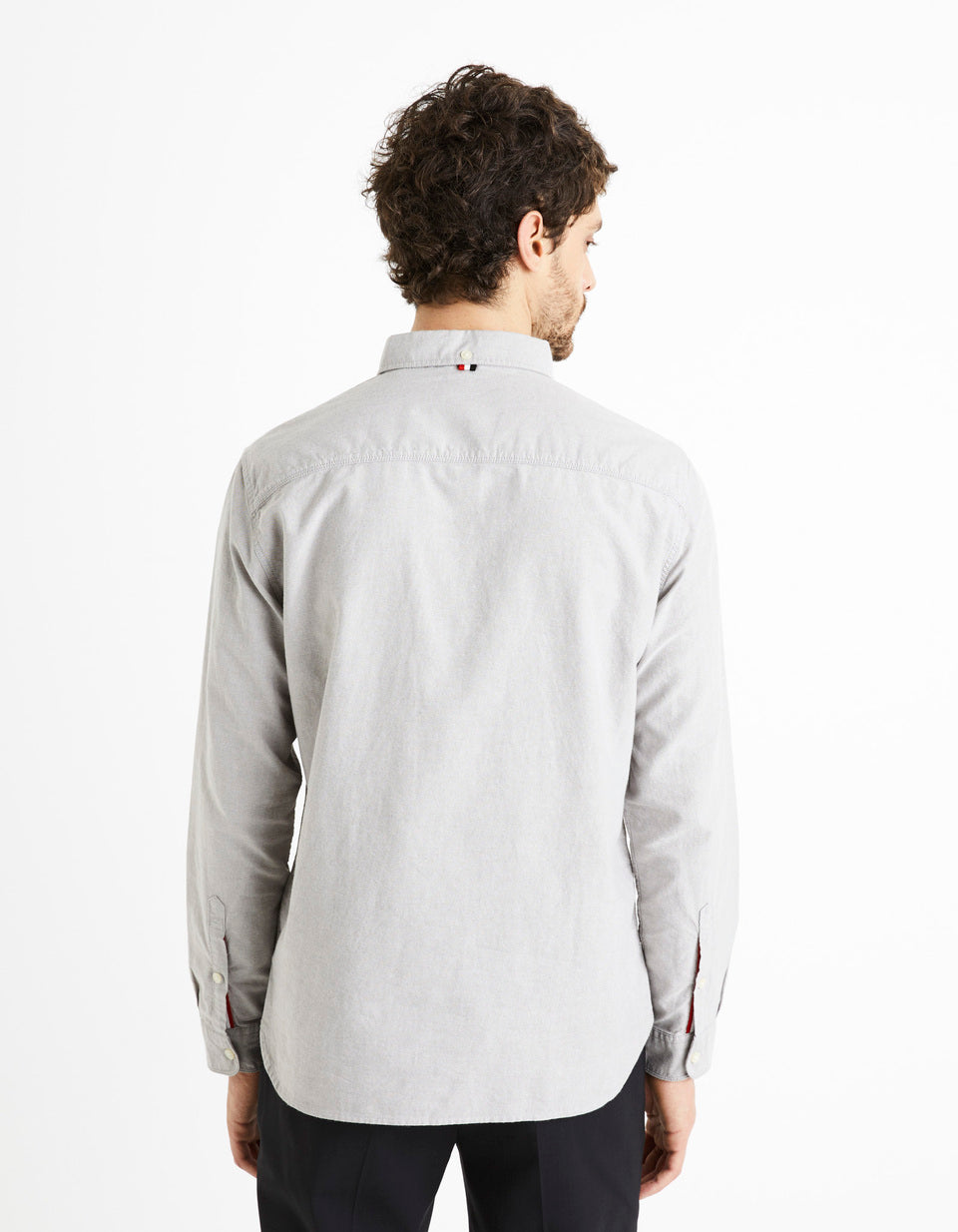 Regular-Fit 100% Cotton Shirt - Gray - 02