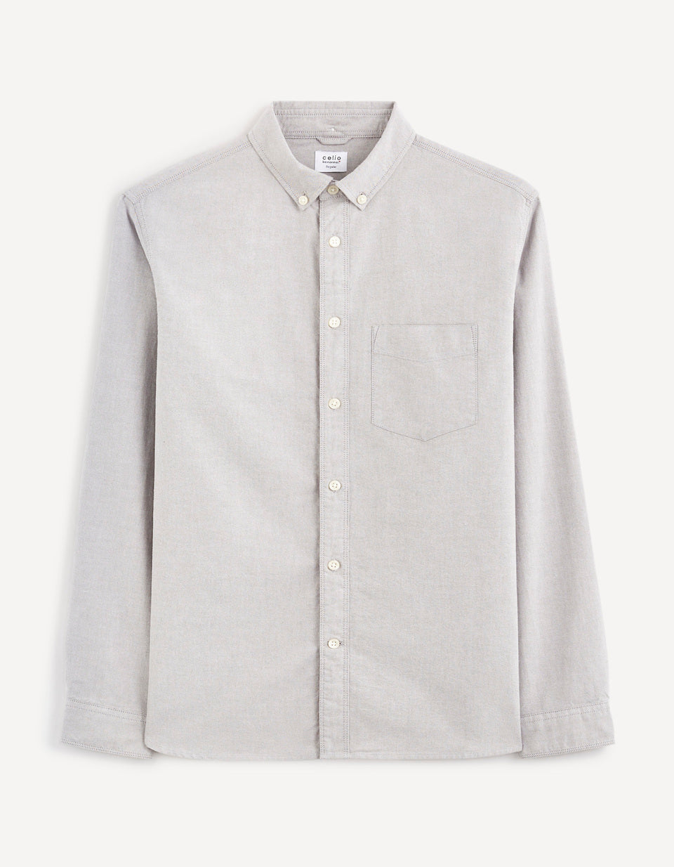 Regular-Fit 100% Cotton Shirt - Gray - 03
