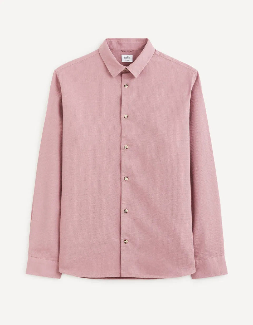 Regular-Fit 100% Cotton Shirt - Pink - 03