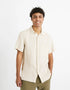 Regular-Fit 100% Linen Shirt - Natural - 01