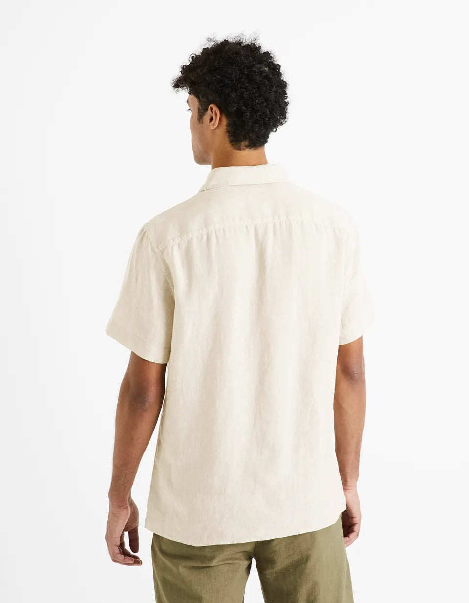 Regular-Fit 100% Linen Shirt - Natural - 02