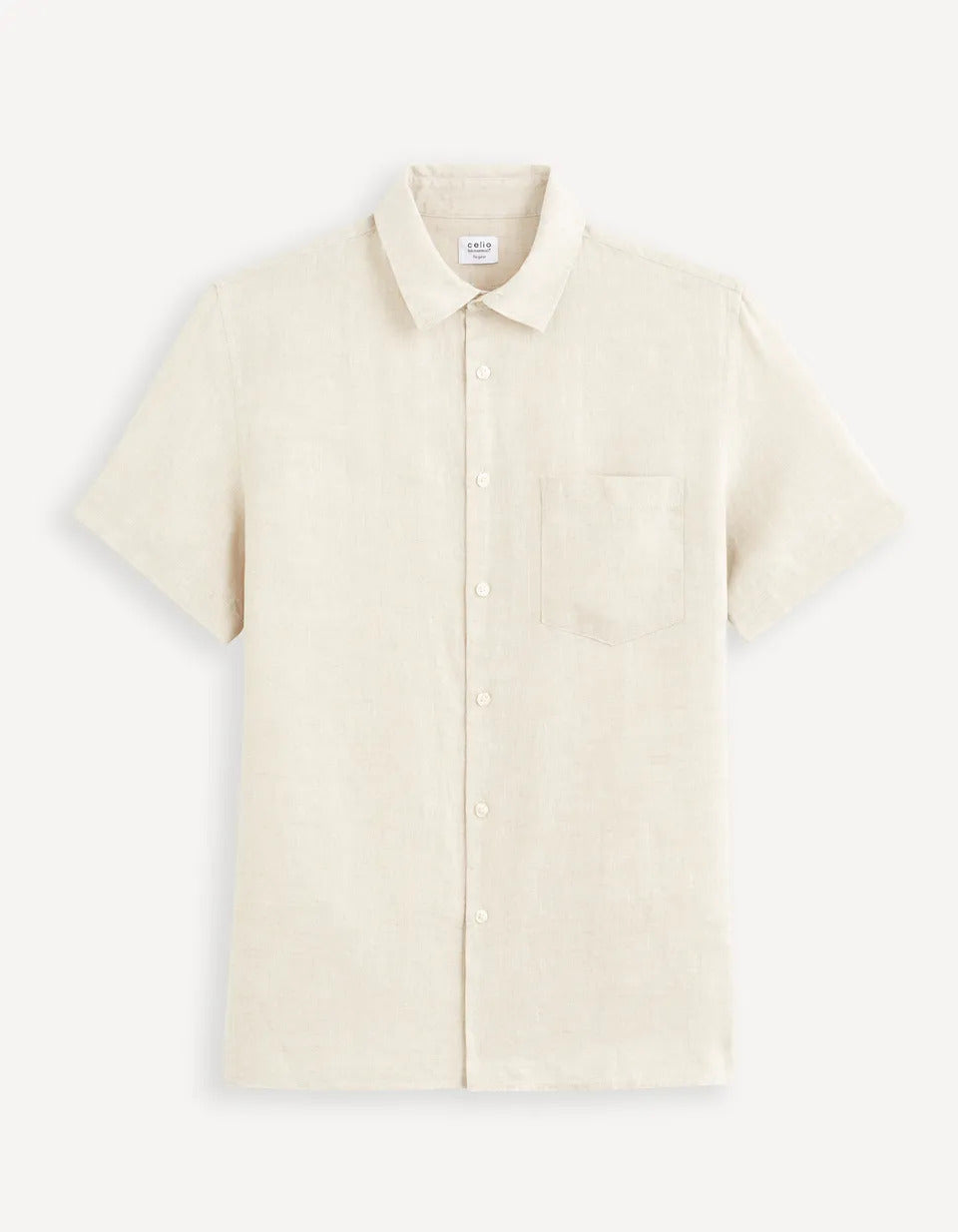 Regular-Fit 100% Linen Shirt - Natural - 03