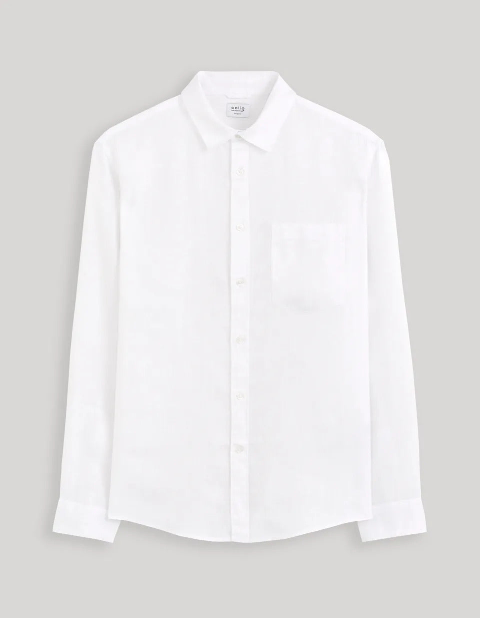 Regular Shirt 100% Linen - Blanc - 03