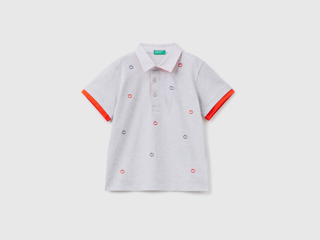 Rugby Polo With Fruit Pattern