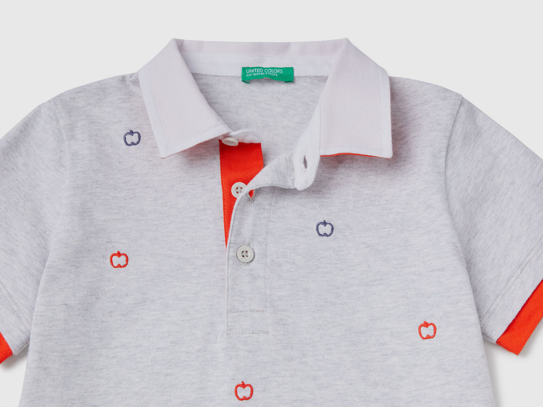 Rugby Polo With Fruit Pattern
