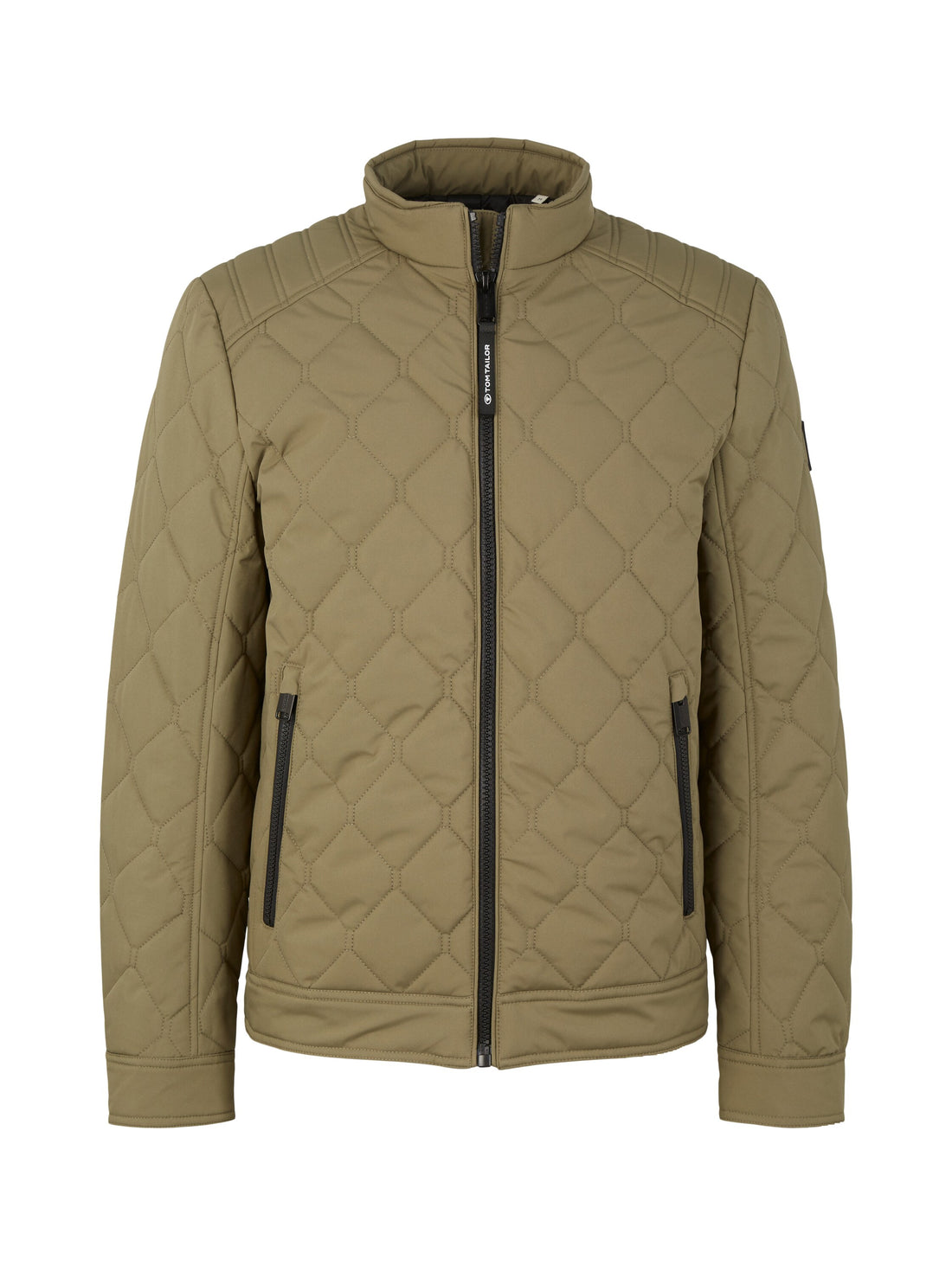 Sand Beige Quilted Puffer Jacket