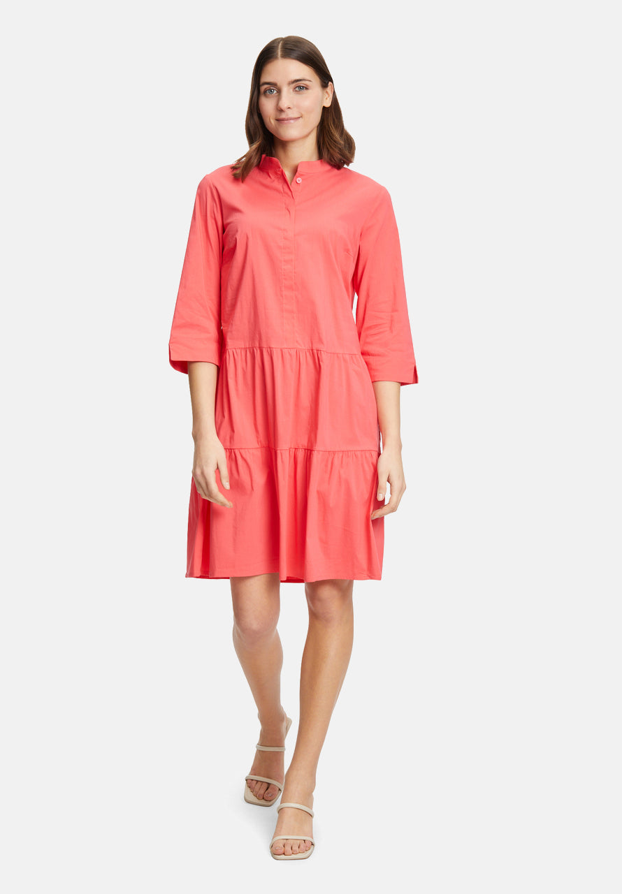 Shirt Dress With 3/4 Sleeves - 02