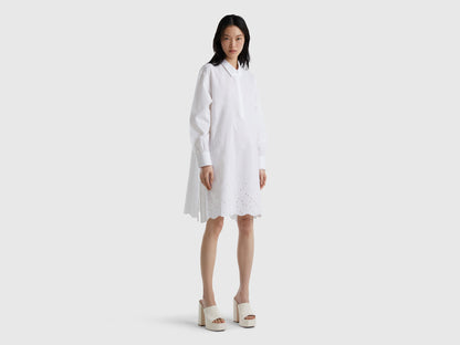 Shirt Dress With Broderie Anglaise Embroidery