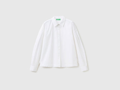 Shirt With Broderie Anglaise Sleeves