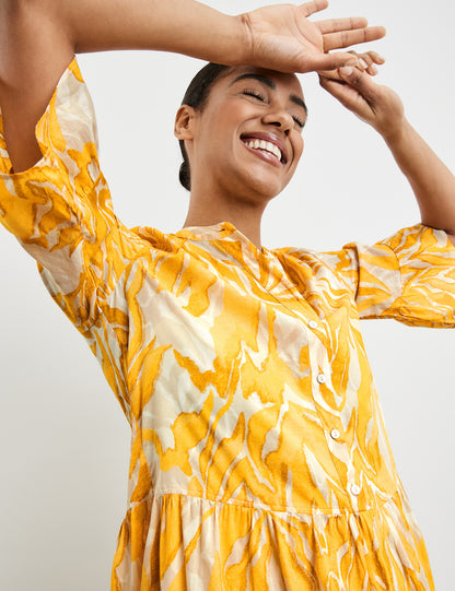 Short A-Line Dress With A Print