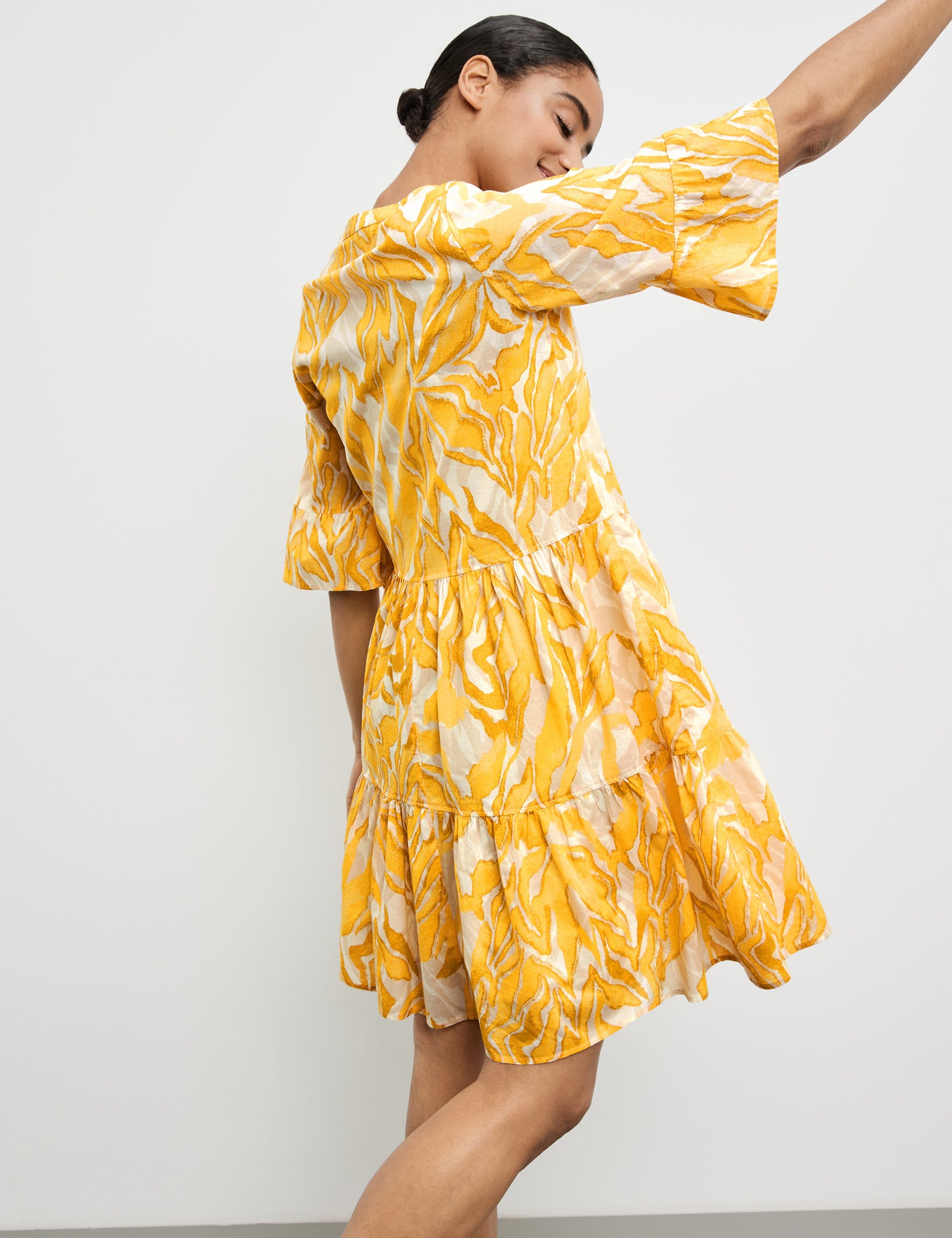 Short A-Line Dress With A Print