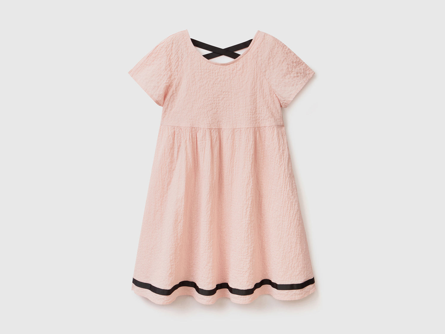 Short Dress In Stretch Cotton - 01