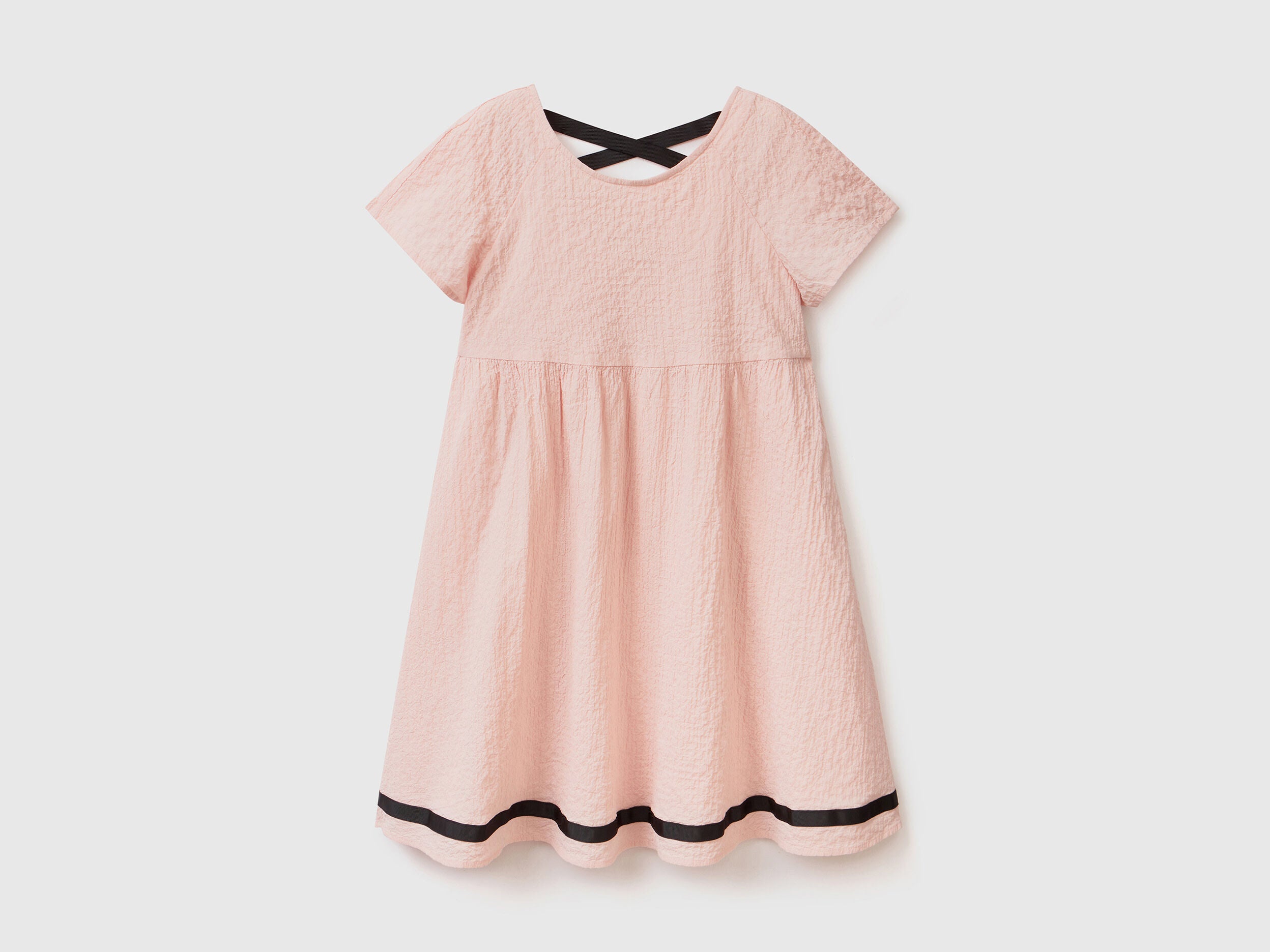 Short Dress In Stretch Cotton - 01