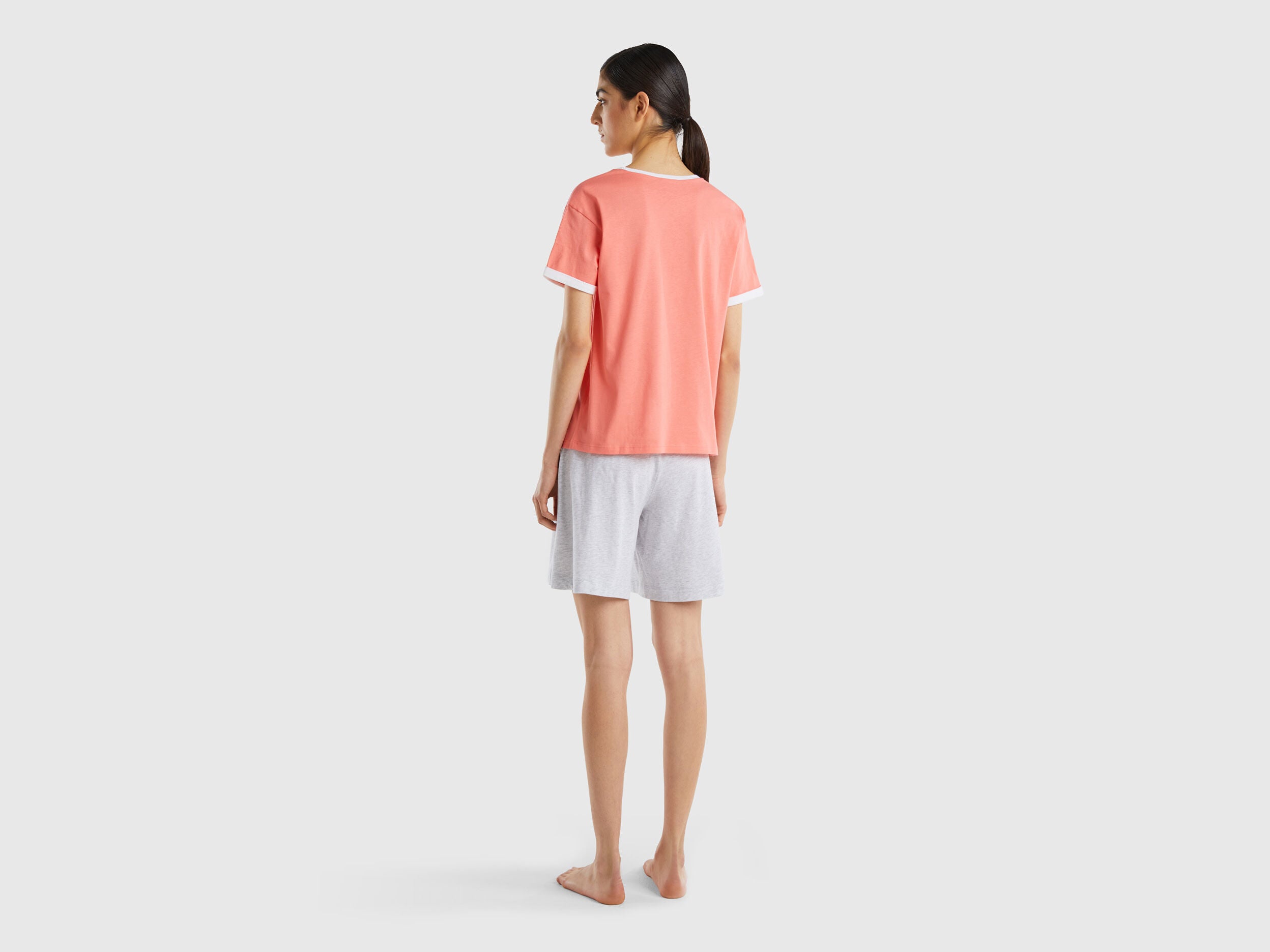 Short Pyjamas In Long Fiber Cotton