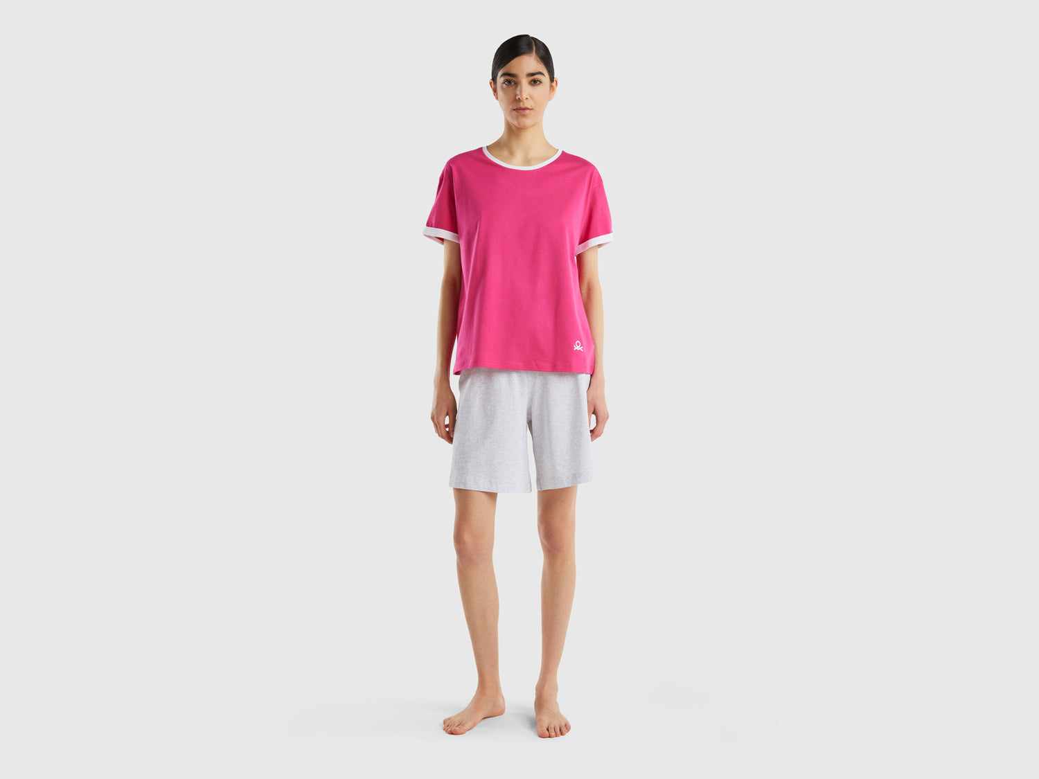 Short Pyjamas In Long Fiber Cotton