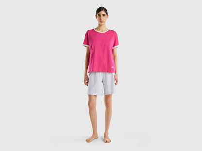 Short Pyjamas In Long Fiber Cotton