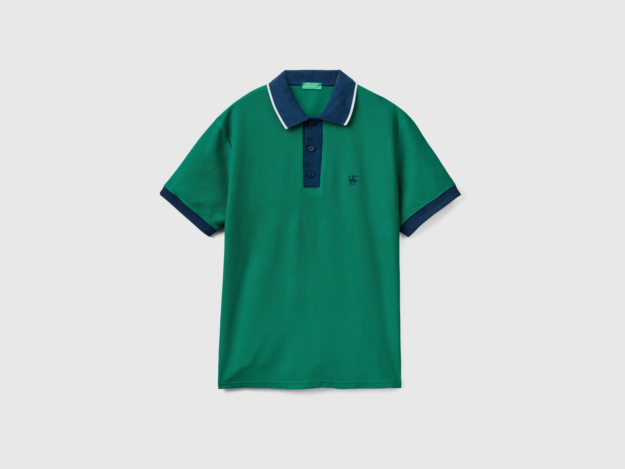 Short Sleeve Polo With Clashing Hem - 04