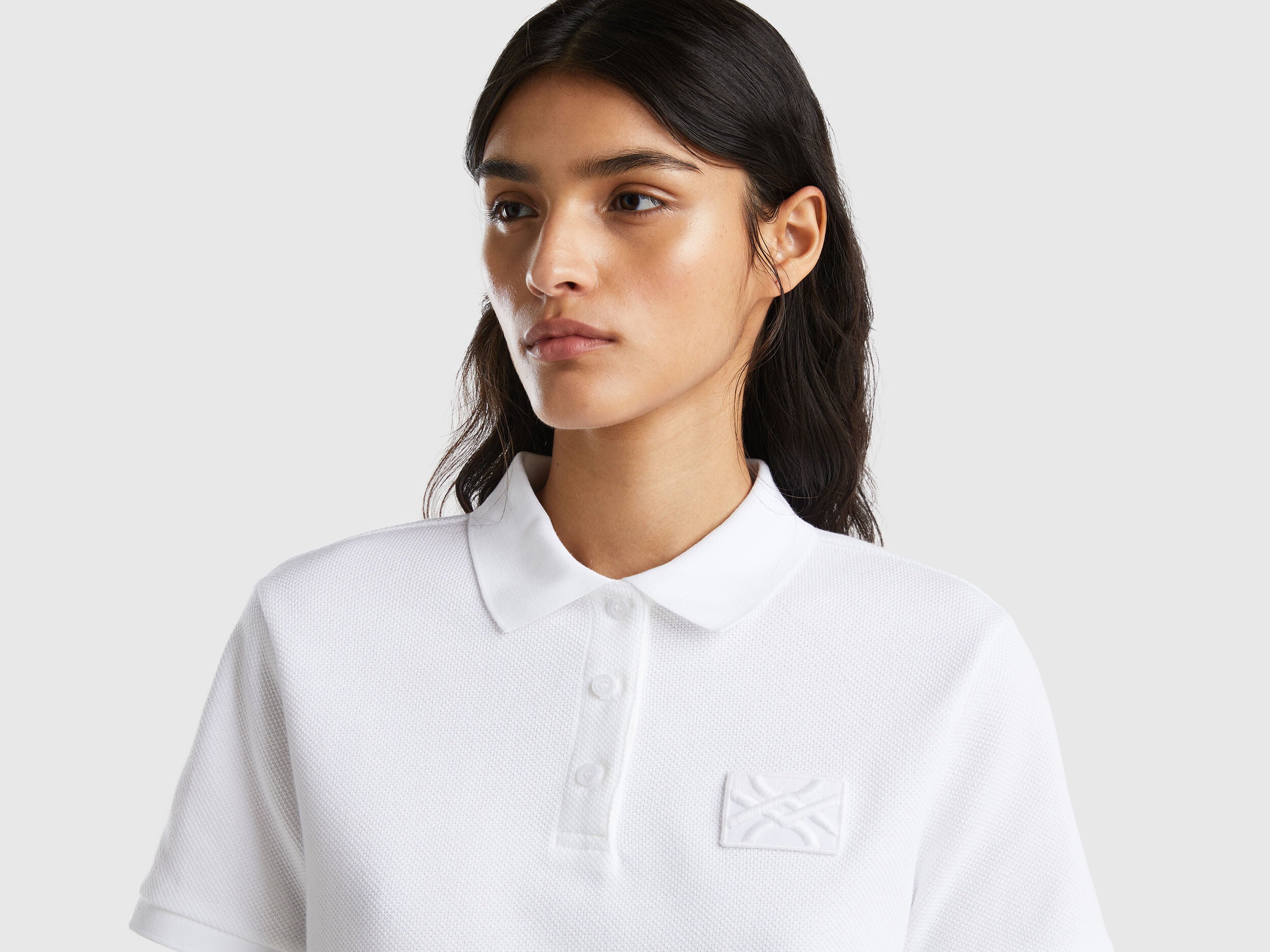 Short Sleeve Polo With Logo Patch