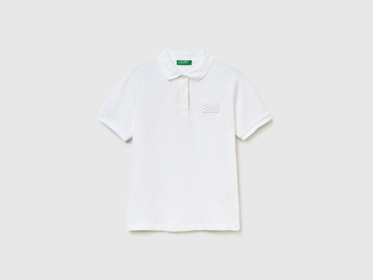 Short Sleeve Polo With Logo Patch