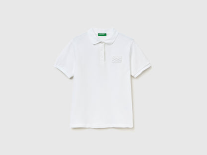 Short Sleeve Polo With Logo Patch